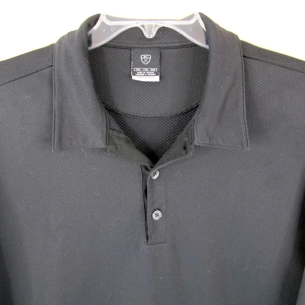 Vintage Nike Sphere Dry Long Sleeve 3-Button Henley Men's‎ XXL Black